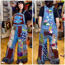 Load image into Gallery viewer, For Meredeth Billy Brat patch overalls XL