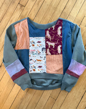Load image into Gallery viewer, patchwork sweatshirt medium