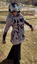 Load image into Gallery viewer, Lunar Gazer hooded cowl tunic large