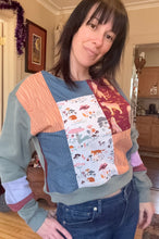 Load image into Gallery viewer, patchwork sweatshirt medium
