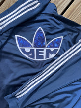 Load image into Gallery viewer, Women’s Customized Adidas Trey foil Track Jacket
