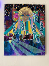 Load image into Gallery viewer, Fabric Art Phish inspired NYE wall hanging