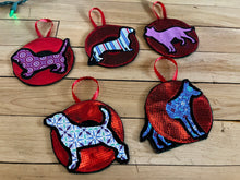 Load image into Gallery viewer, Doggy Disco Donut ornament