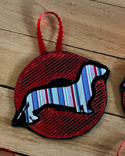 Load image into Gallery viewer, Doggy Disco Donut ornament
