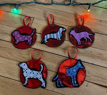 Load image into Gallery viewer, Doggy Disco Donut ornament