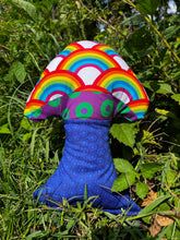 Load image into Gallery viewer, Rainbow Connection Phish Mushroom pillow
