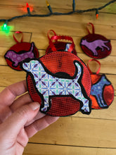 Load image into Gallery viewer, Doggy Disco Donut ornament