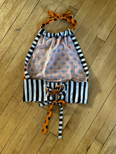 Load image into Gallery viewer, Pumpkin Dot Beetlejuice Halter Top