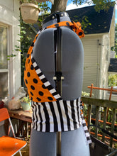 Load image into Gallery viewer, Pumpkin Dot Beetlejuice Halter Top