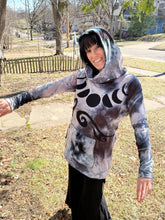 Load image into Gallery viewer, Lunar Gazer hooded cowl tunic large
