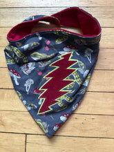 Load image into Gallery viewer, Bolted flannel snap back bandana
