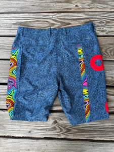 35” Paisley Shark shorts