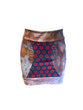 Load image into Gallery viewer, Patchwork Mini skirt large/XL
