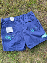 Load image into Gallery viewer, 44” Blue Drip cargo shorts (Copy)
