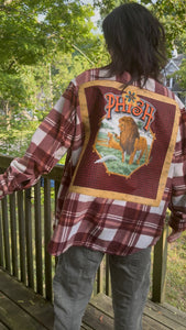 Lions Roar Phish flannel ladies large