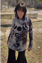 Load image into Gallery viewer, Lunar Gazer hooded cowl tunic large
