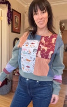 Load image into Gallery viewer, patchwork sweatshirt medium
