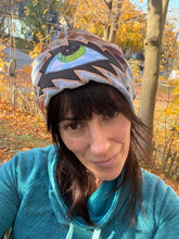 Load image into Gallery viewer, Patchwork eye bolt beanie

