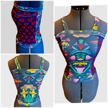 Load image into Gallery viewer, Heart flower Patchwork Top small

