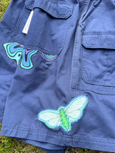 Load image into Gallery viewer, 44” Blue Drip cargo shorts (Copy)
