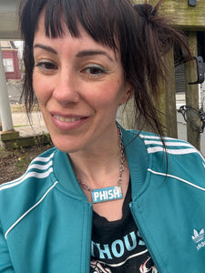 LV Silver Phish necklace