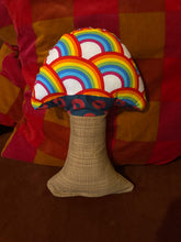 Load image into Gallery viewer, Rainbow Connection Phish Mushroom pillow
