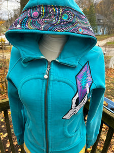 Throwing Stones Hoodie ladies size 8