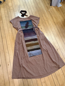 Bolted Linen Dress XL with pockets