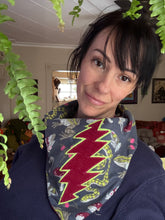 Load image into Gallery viewer, Bolted flannel snap back bandana
