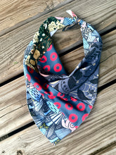 Load image into Gallery viewer, Patchwork Bandana k approach the night with caution
