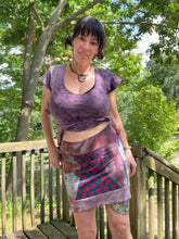 Load image into Gallery viewer, Patchwork Mini skirt large/XL
