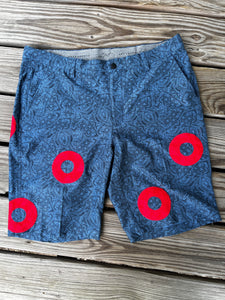 35” Paisley Shark shorts