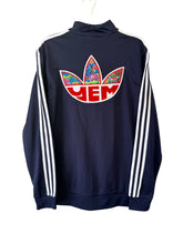 Load image into Gallery viewer, Coral maze YEM Trey Foil mens large Adidas track jacket
