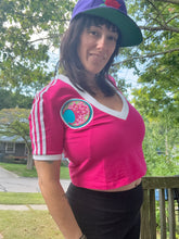 Load image into Gallery viewer, Adidas Croped V neck YEM Trey foil size medium
