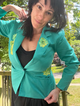 Load image into Gallery viewer, Greens Cicada Blazer Petite medium
