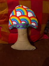 Load image into Gallery viewer, Rainbow Connection Phish Mushroom pillow
