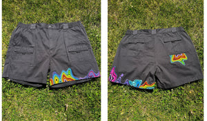 44” Drip cargo shorts