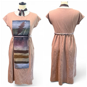 Bolted Linen Dress XL with pockets