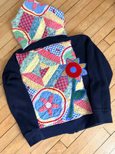Load image into Gallery viewer, flower Phairy wand quilted Pixie hoodie medium
