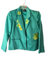 Load image into Gallery viewer, Greens Cicada Blazer Petite medium

