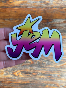 YEM JEM Sticker 3.5”x3” vinyl Phish inspired